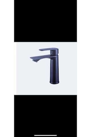 İsaoğlu Yapı Siyah Lavabo Bataryası Mat Siyah Yüksek Model Lavabo Armatür Siyah