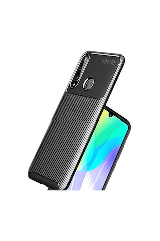 Huawei Y6p Kılıf Zore Negro Silikon Kapak Siyah