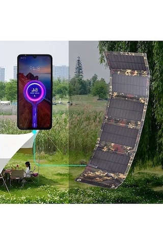 Besthome1 Dream011 Ge-1 20w Kamuflaj Solar Panel, 5 Katlı Taşınabilir 5v Usb Çıkış