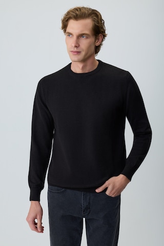 Morven Erkek Siyah Basic Bisiklet Yaka Triko 27kc017005001 Siyah