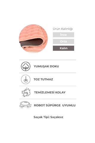 Yüksek Kalite Ekstra Yumuşak Pembe Kaymaz Özel Tabanlı Tavşan Bubble Peluş Halı