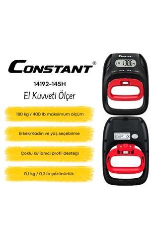 Constant 14192-145h El Kuvveti Ölçer siyah