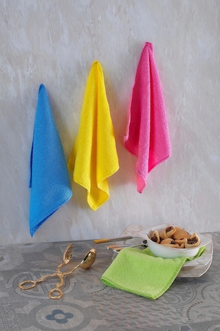 Nivemeshome Sunshine 4 Lü Asorti Mikrofiber Bez Çok Renkli