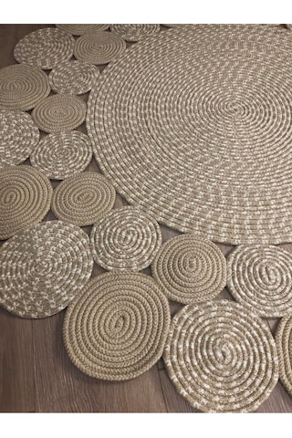 Jüt Halı El Yapımı Daire Model:308