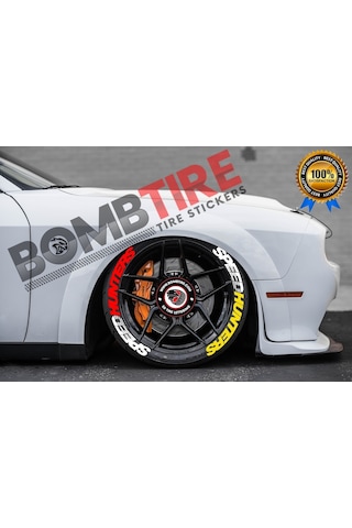 Speedhunters Çift Renk 3D Lastik Yazısı Kauçuk Motor Ve Araçlar Için Lastik Sticker