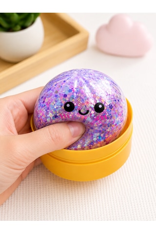 1 Adet Çin Mantısı Squishy Stres Topu Simli Sıkılabilir Yumuşak Oyuncak