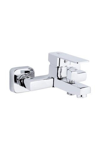 Rena Design Kare Krom Banyo Bataryasi Ağir Prinç Gövde Yüksek Kalite Musluk Göşeli Şik Modern Tasarim