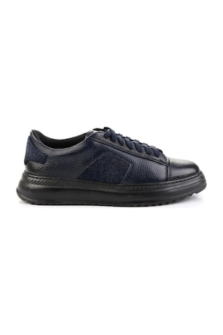 Bambi Lacivert Hakiki Deri Erkek Sneaker E01600121640 Lacivert