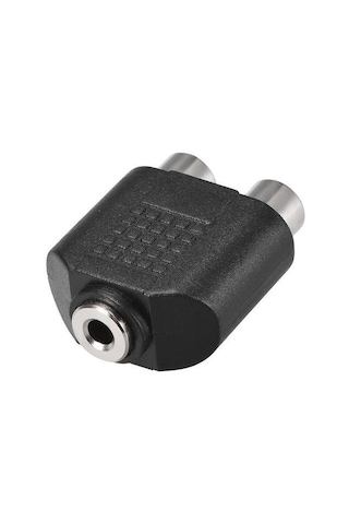 Stereo 3.5 Mm Dişi - 2x Rca Dişi Çevirici Aparat Çift