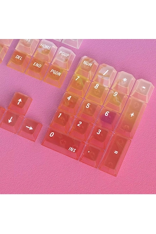 Nebula Bulutu Keycaps Renkli Sisli Mekanik Rgb Klavye Tuş Takımı Blue