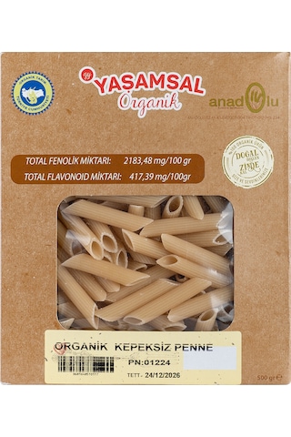 Organik Uzun Penne 500 Gr