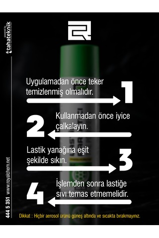 500 Ml Premium Lastik Parlatıcı Basınçlı Sprey