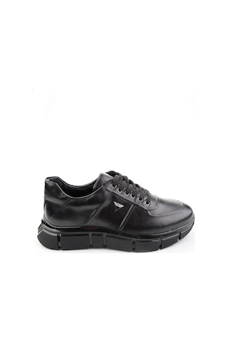Bambi Siyah Hakiki Deri Erkek Sneaker E01736060141
