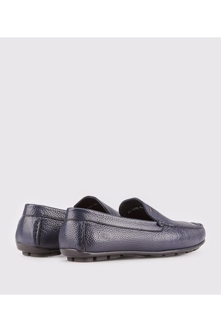 Cabani Hakiki Deri Lacivert Erkek Loafer Ayakkabı Lacivert (521650097) Lacivert