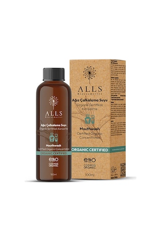 Alls Biocosmetics Organik Sertifikalı Konsantre Ağız Çalkalama Suyu 100 Ml