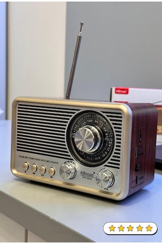 Kboard KTf-2019 Retro Vintage Nostaljik Bluetooth Radyo