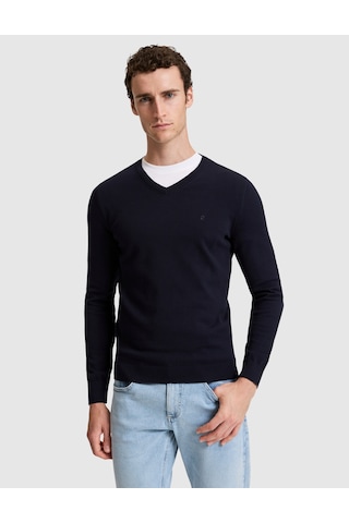 Pierre Cardin Lacivert Slim Fit Basic Kazak 50315510-vr033