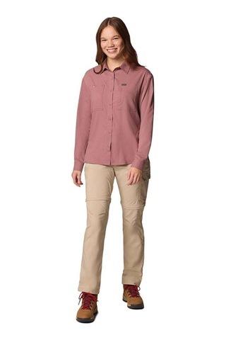 Columbia Silver Ridge Utility Ls Shirt Kadın Uzun Kollu Gömlek Ak9910 Mistik Mor