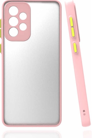 Zore Galaxy Uyumlu A52 Kılıf Msra Hux Kapak - Pembe Pembe