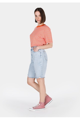 Colin's Colins Regular Fit Yüksel Bel Düz Kadın Mavi Jean Şort Cl1074975 Q1.v1 Dn03613 Denim