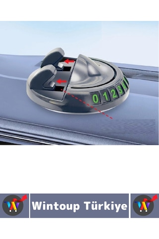 Premium Güçlü Tutuş Oto Organizer 360 Dönebilen Yapışkanlı Numaratörlü Araç İçi Telefon Tutucu