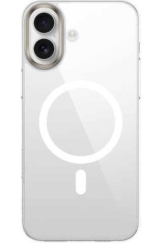 Nihcase Apple Uyumlu iPhone 16 Kılıf Magsafe Özellikli Şeffaf Arka Yüzey G-glass Kapak