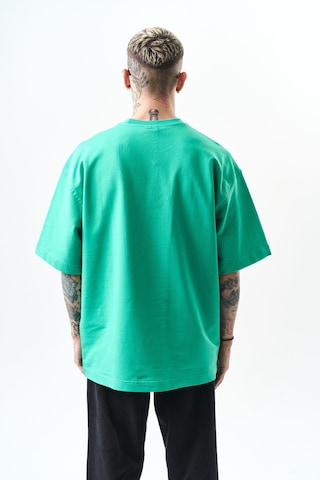 Erkek Respire Yazı Detaylı Oversize T-shirt Vişne