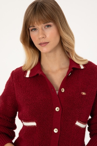 U.s. Polo Assn. Kadın Hırka Triko 50315553-vr104 Koyu Frambuaz/dark Raspberry