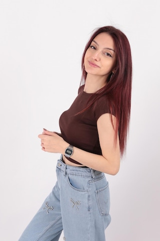Busem S0015601 Kadın Bluz Acı Kahve