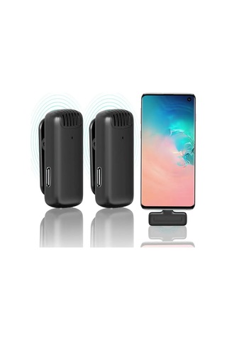 Ulanzi Android İçin Kablosuz Mikrofon Siyah 163751241