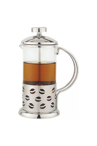 Çelik Kulplu Cam French Press - 350 Ml Çok Renkli