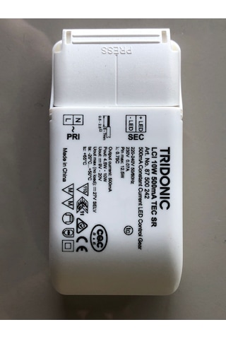 Trıdonıc Led Driver Lcı 10w 500ma Tec Sr
