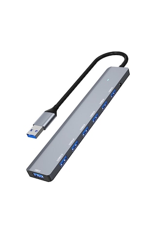 7in1 Usb To Usb Çoklayıcı 7 Port Usb3.0 Hub Power Güç Destekli 5g