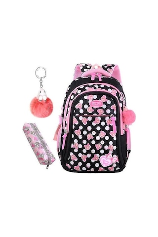 Three Beans Sırt Çantaları Ilköğretim Sırt Çantası Yıldız Baskı Öğrenci Çantaları Nokta Siyah 2jvxsp Siyah