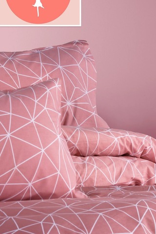 Aytunç Lotus %100 Pamuklu Çift Kişilik Nevresim Takımı 200x22... Pudra