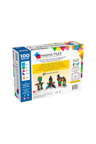 Magna-tiles Clear Color 100 Parça