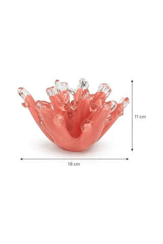 Cam Mercan Pembe 18x11 Cm