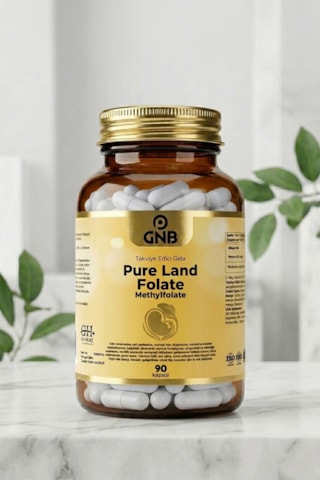 Gnb Pure Land Folate - Folat İçeren Takviye Edici Gıda 90 Kapsül Gnb Pure Land Folate - Folat İçeren Takviye Edici Gıda 90 Kapsül