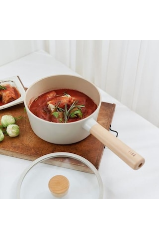 Neoflam Fika Cam Kapaklı 18Cm Sos Tenceresi