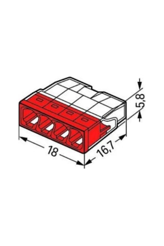 Wago Buat Klemensi 4x2,5mm 100 Ad Wag2273204