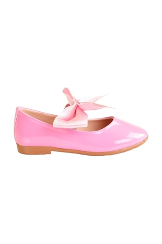 Kız Çocuk Fiyonklu Babet Ayakkabı Pembe