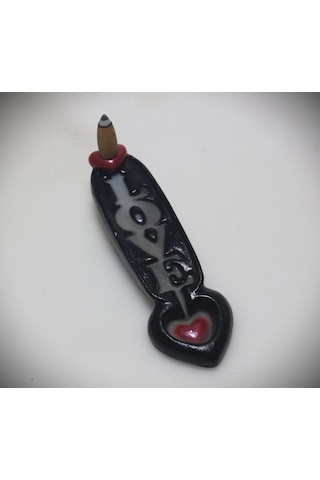 Tedi Sanat Aşk Love Geri Akış Şelale Tütsülük Buhurdanlık