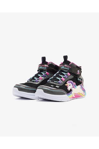Skechers Unıcorn Chaser Büyük Kız Çocuk Siyah Işıklı Bot 303302l Bkmt Siyah