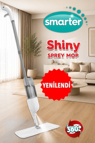Smarter Shıny Sprey Mop Beyaz