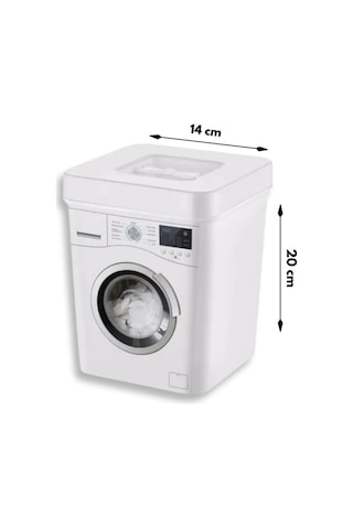 Deterjan Kutusu 3.5 Litre Kapasiteli, Beyaz Ve Renkliler Için Ayrı Saklama Kutusu Banyo Düzenleyici Diğer