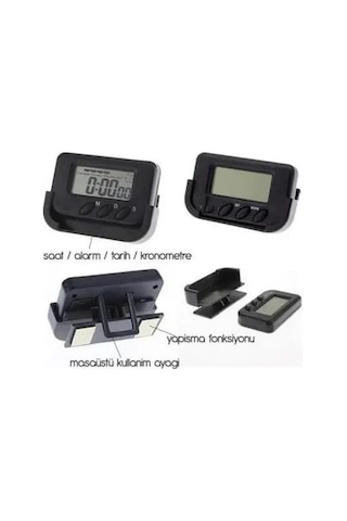 Dijital Masa Saati Alarm, Kronometre, Pomodoro Zamanlayıcı,