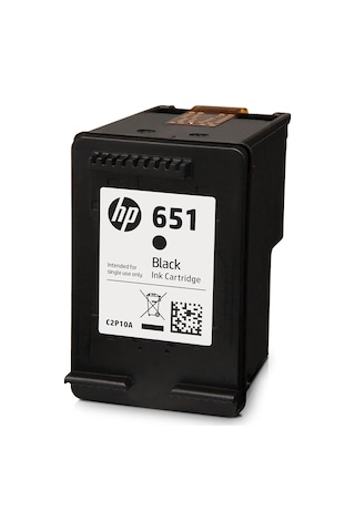 Hp 651 Siyah Mürekkep Kartuş 600 Sayfa C2p10a