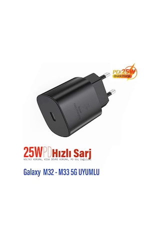 Samsung Galaxy M32 M33 5g Uyumlu Şarj Aleti 25w Hızlı