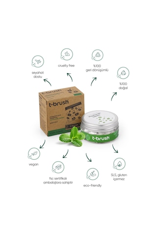 Tbrush Koruyucu Ve Ferahlatıcı Ağız Çalkalama Tableti Florürlü Alkolsüz Vegan - 1.500 ml / 70 Tablet