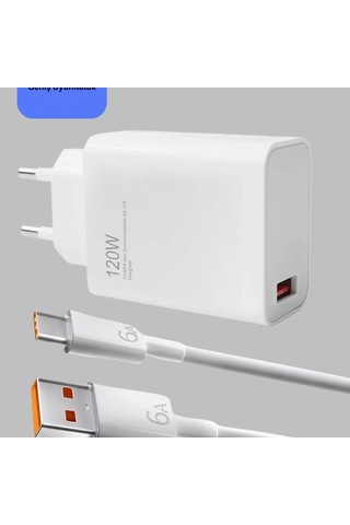 120w Turbo Hızlı Şarj Adaptörü Huawei P30 P40 Mate 20 Pro Uyumlu 6a Kablo Destekli